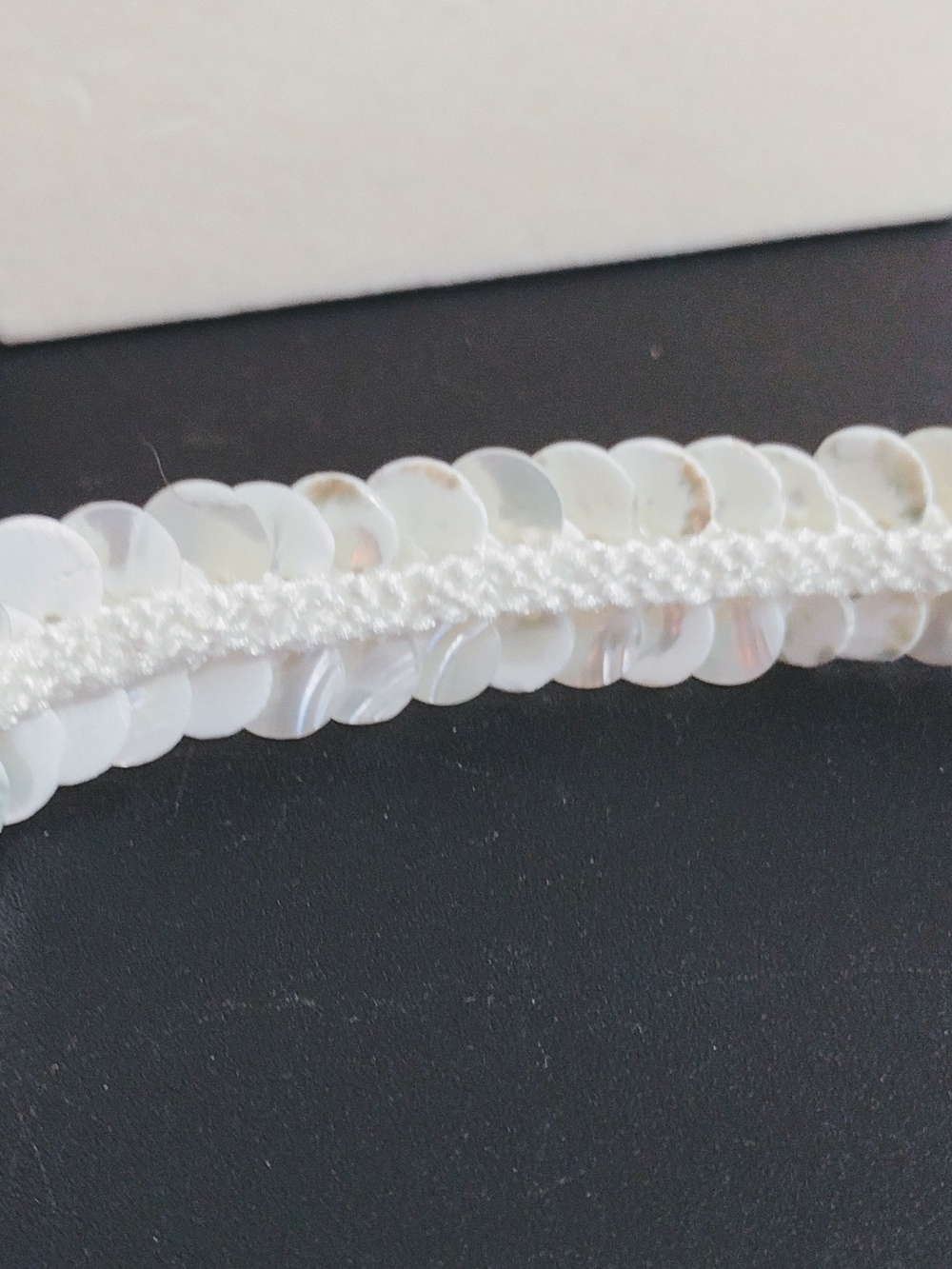White Mother-of-Pearl Disc Bracelet - Women Jewelry - Picture 8 of 8